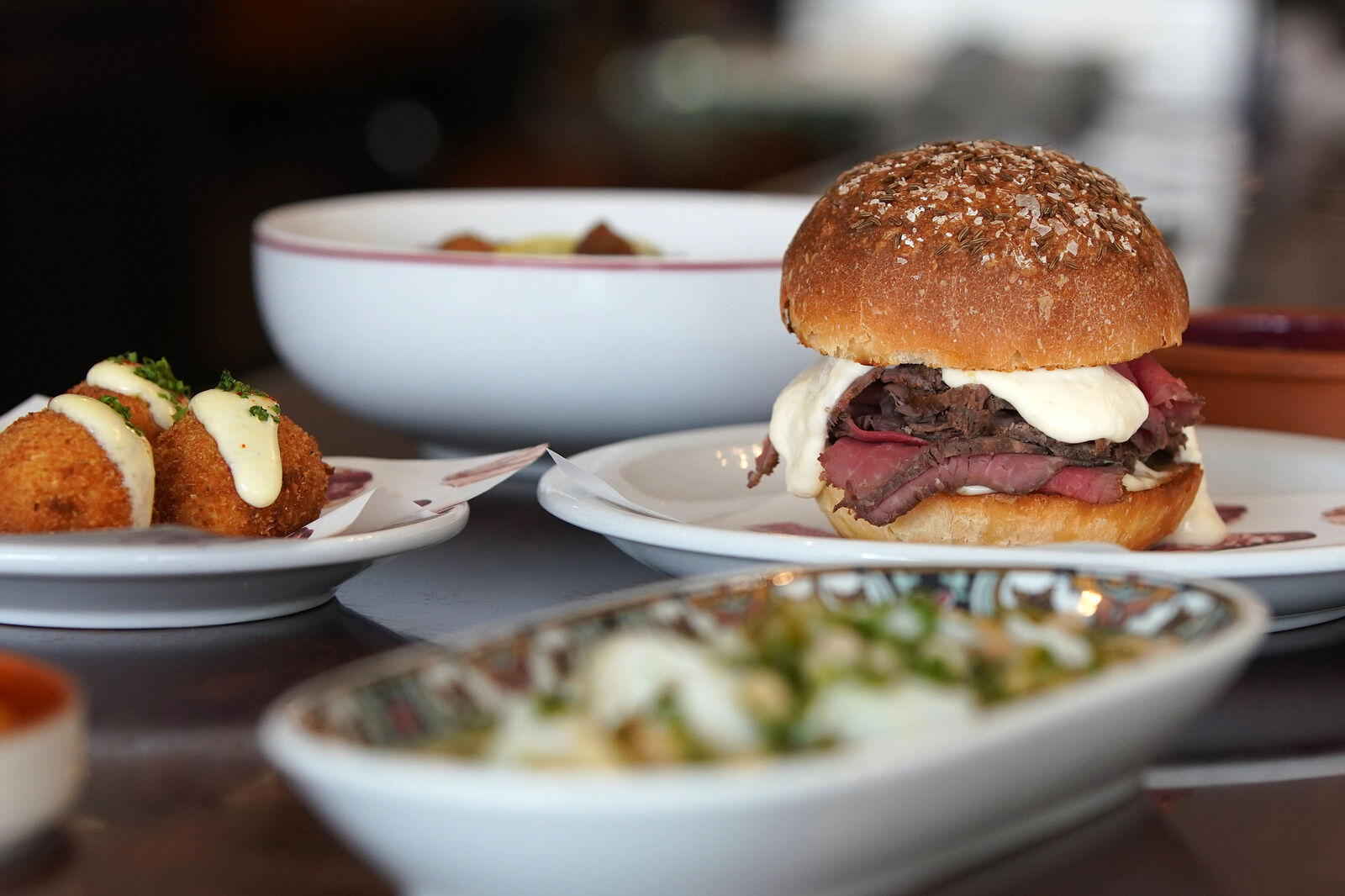 Beef on weck and small plates at Café Bar Moriarty